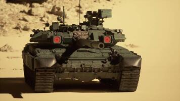 CGI Toy Tank Maneuvering Through Desert Sand video