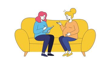 The Importance of Seeking Therapy Psychological Support Mental Health for Optimal Well Being vector
