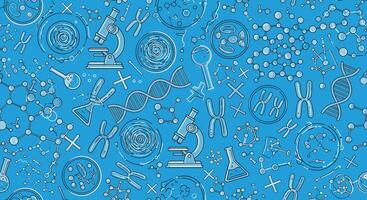 Unveiling the Microscopic World Exploration of Cells Molecules and Chemistry a Scientific Endeavor vector
