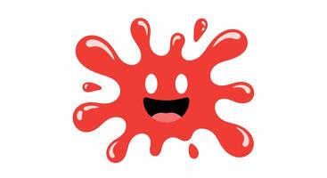 A Joyful Red Splatter A Colorful Symbol of Fun And Happiness In Everyday Life vector