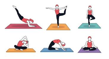 Understanding Yoga Asanas A Guide To Various Poses Their Benefits And Techniques vector