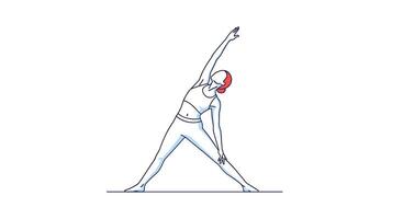 Triangle Pose Yoga A Comprehensive Guide to Achieve Balance and Strength Practice Safely vector
