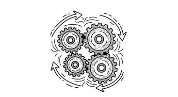 The Intricate Dance of Gears Exploring Mechanical Systems and Their Applications in Modern Engineering vector