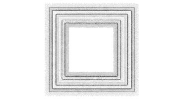 Simple Square Frame Design in Grayscale with Empty Center and Space to Add Text vector