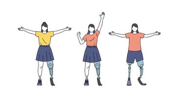 Adaptive Fitness Exercise Dance Training Rehabilitation Diverse Group Setting Movement Coordination Empowerment vector