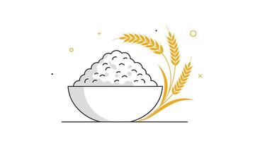 The Importance of Proper Rice Handling and Storage for Optimal Food Quality Preservation vector
