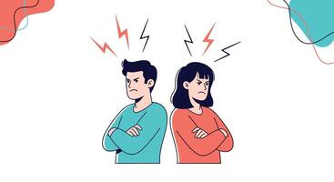 Understanding the Root Causes of Conflict in Relationships and How to Resolve Problems vector