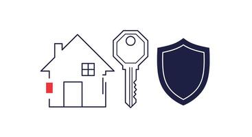 Keeping your home and family safe with modern security and alarm systems today vector