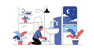 Maintaining Hygiene and Personal Care Routines A Journey to Healthy Living and Well-Being vector