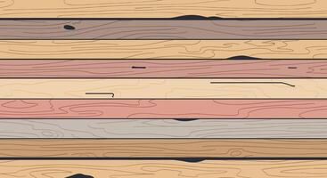 Detailed Analysis of Animated Wooden Planks Forming a Rough Texture with Visible Imperfections vector