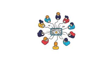 Collaboration and Teamwork Enhancing Efficiency Innovation and Problem Solving in the Modern Digital Workplace vector