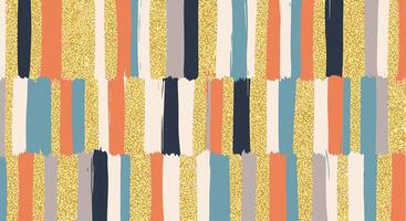 Abstract Painted Stripe Illustration Modern Backdrop Design Pattern for Textile or Wrapping Paper vector