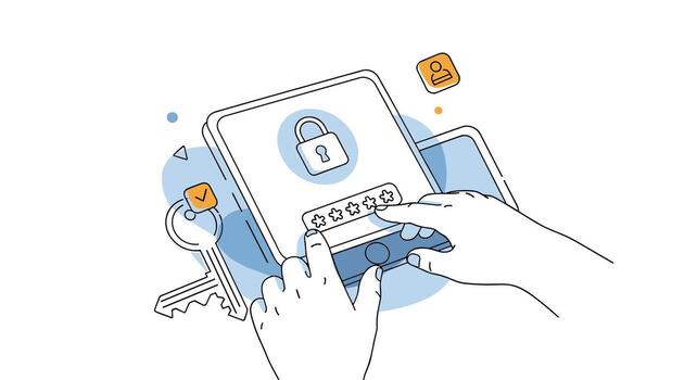 implementar robusto seguridad medidas para proteger sensible información y mantener digital intimidad vector