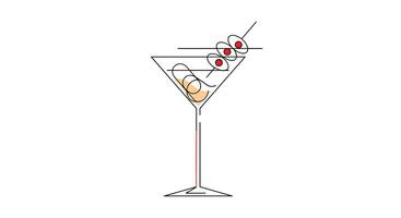 Olive and Onion Cocktail Aromatic Beverage Glassware Still Life Delicious Culinary Composition vector