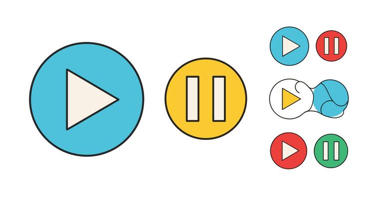 A Guide to Understanding and Interpreting Different Play and Pause Button Design Variations