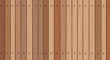 Various Brown Colored Wooden Boards Arranged Vertically to Form a Fence like Structure vector