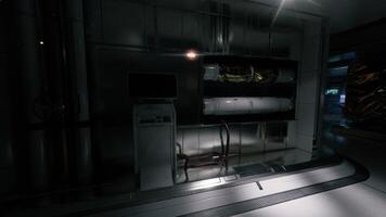 CGI High tech containment area with futuristic design and sleek surfaces video