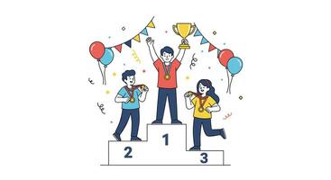 The Importance of Achieving Goals and Celebrating Success Together as a Team Event vector