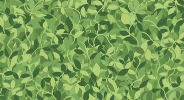 Seamless Pattern of Green Leaves Creates an Organic Background for Digital Designs and Prints vector