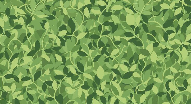 Seamless Pattern of Green Leaves Creates an Organic Background for Digital Designs and Prints