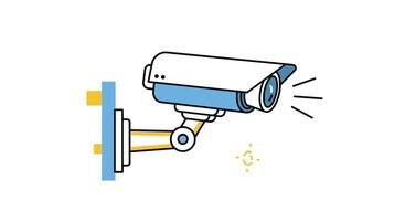 Security Camera Technology Ensuring Safety and Security for Homes and Public Places Today vector