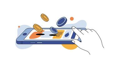 Exploring the World of Mobile Gaming Platforms and the Excitement of Digital Rewards vector
