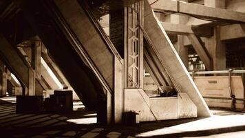 CGI Modern building featuring geometric structures in urban design video