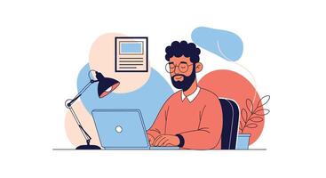 Remote Work Is Becoming an Essential Piece of Modern Business Practices and Organization vector