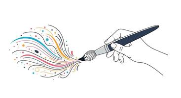 The Power of Visual Communication Unleashed Diverse Elements Bring Designs and Creativity to Life vector