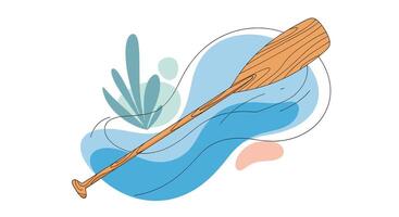 Paddling Through Serene Waters An Exploration of Kayaking Canoeing And Water Adventures vector