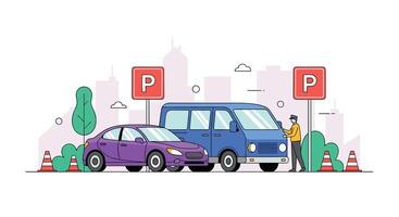 Navigating Urban Mobility Efficiently A Guide to Parking Solutions and Transportation Options vector