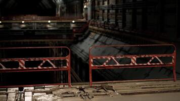 CGI Cargo terminal area on a large space station with industrial architecture video