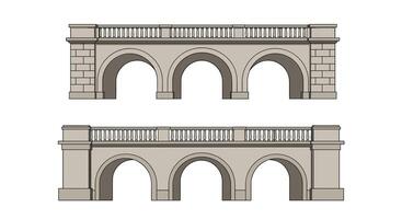 A Guide to Understanding the Architectural Nuances of Elegant Stone Bridges and Arches vector