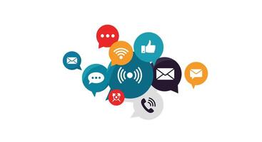 Connecting People Globally Through Technology Internet of Things and Effective Communication Strategies vector