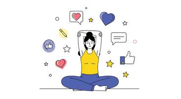 Finding Inner Peace in the Digital Age Mindfulness and Mental Wellness Strategies Guide vector