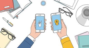 Collaborative Mobile Development Streamlining Communication With Project Management for Increased Efficiency and Productivity vector