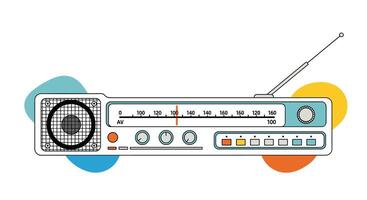 Exploring the World of Sound A Nostalgic Journey Through Radio Technology and History vector