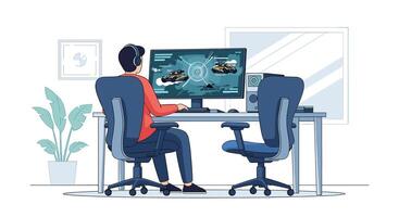 The Excitement of Virtual Worlds Exploring Online Games and the Growing Digital Gaming Landscape vector