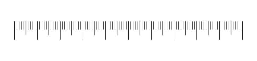 Ruler scale without numbers. Measuring chart with 10 centimeters. Length measurement distance, math, height. Sewing tool template. vector