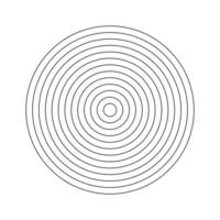 Circle diagram divided on segments. Coaching wheel of 12 concentric circles. Polar grid graph paper. Habits tracker of wheel of life. Life blank. illustration. vector