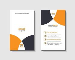 Modern Vertical Business Card Design Template vector