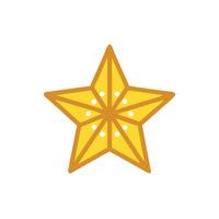 A star icon with a yellow star on top vector