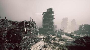 CGI Devastation in the city after extensive military action in 2023 video