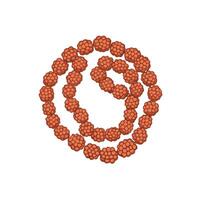 A bunch of red berries on a white background vector