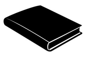 Black book icon isolated on white background vector