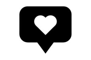 Heart icon on a white background vector