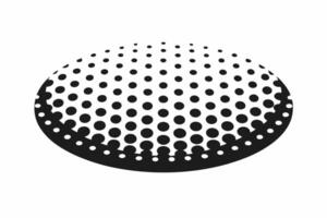 A black and white dot pattern on a white background vector