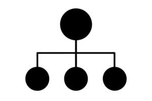 A black and white image of a family tree vector