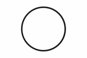 A black and white oval with a white background vector