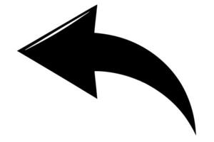 An arrow pointing down on a white background vector
